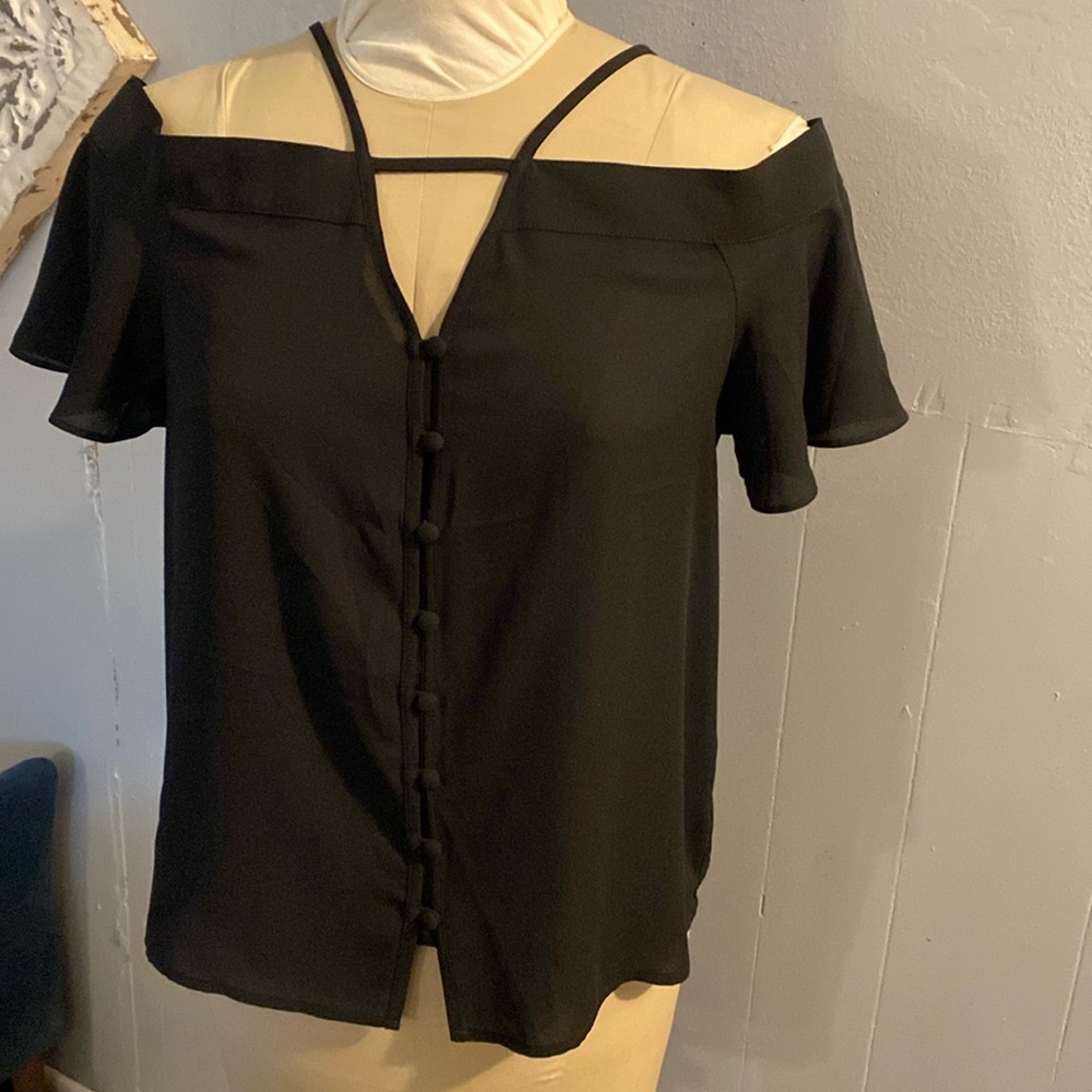 Express size S cold shoulder blouse